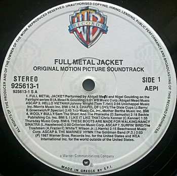 LP Various: Stanley Kubrick's Full Metal Jacket - Original Motion Picture Soundtrack