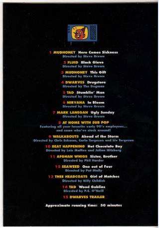 DVD Various: Sub Pop Video Network Program 1