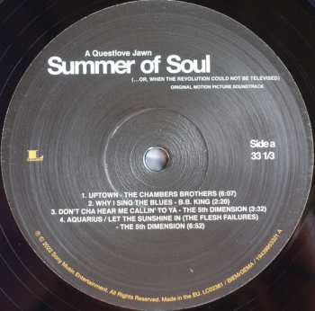 2LP Various: Summer Of Soul (...Or, When The Revolution Could Not Be Televised) (Original Motion Picture Soundtrack)
