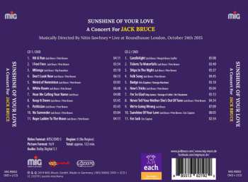 2CD/DVD Various: Sunshine Of Your Love - A Concert For Jack Bruce