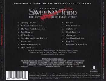 CD Various: Sweeney Todd: The Demon Barber Of Fleet Street (Highlights From The Motion Picture Soundtrack)
