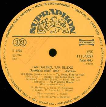LP Various: Tak Daleko, Tak Blízko (Sovětská Píseň Ostrava '82) 
