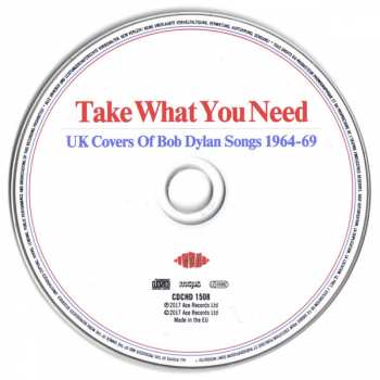 CD Various: Take What You Need (UK Covers Of Bob Dylan Songs 1964-69)