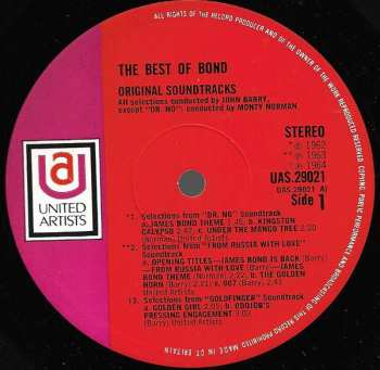 LP Various: The Best Of Bond - The Original Soundtrack Themes