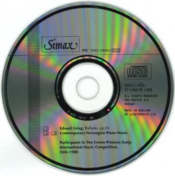 CD Various: The Crown Princess Sonja International Music Competition - Vol 1: Music By Grieg And Norwegian Contemporary Composers