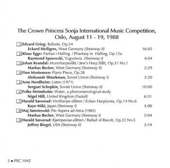 CD Various: The Crown Princess Sonja International Music Competition - Vol 1: Music By Grieg And Norwegian Contemporary Composers