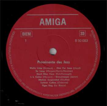 LP Various: Prominente Des Jazz