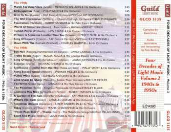 CD Various: The Golden Age Of Light Music: Four Decades Of Light Music - Volume 2 1940s & 50s