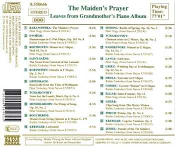 CD Various: The Maiden's Prayer (Leaves From Grandmother's Piano Album)
