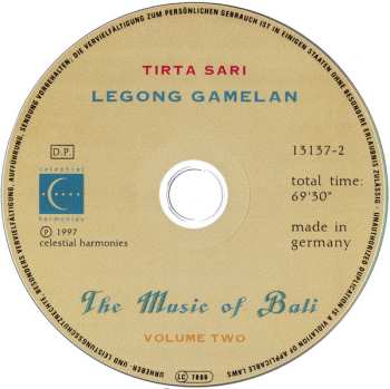 3CD/Box Set Various: The Music Of Bali