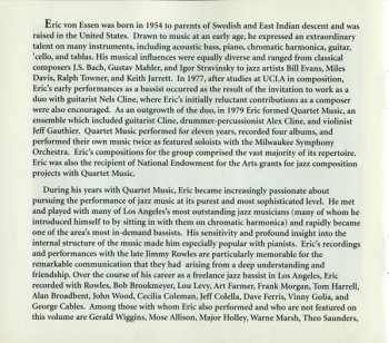 CD Various: The Music Of Eric Von Essen Volume II