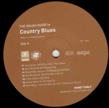 LP Various: The Rough Guide To Country Blues (Reborn And Remastered) LTD