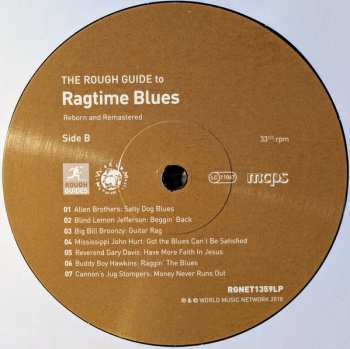 LP Various: The Rough Guide To Ragtime Blues (Reborn And Remastered) LTD