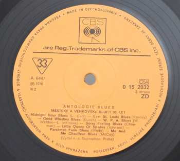 2LP Various: Antologie Blues