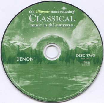 2CD Various: The Ultimate Most Relaxing Classical Music In The Universe