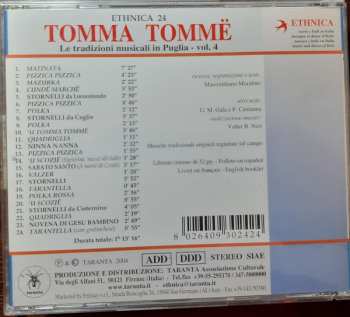 CD Various: Tomma Tomme - Musiche E Balli Dalla Murgia Dei Trulli