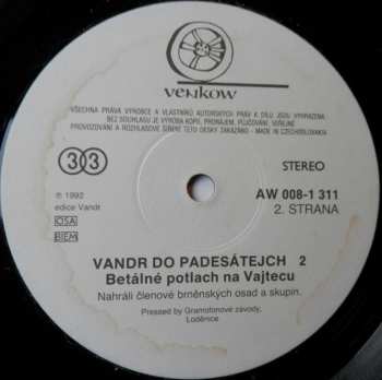 LP Various: Vandr Do Padesátejch 2 (Betálné Potlach Na Vajtecu)