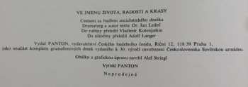 10LP/Box Set Various: Ve Jménu Života Radosti A Krásy (3xLP+BOX+BOOKLET)