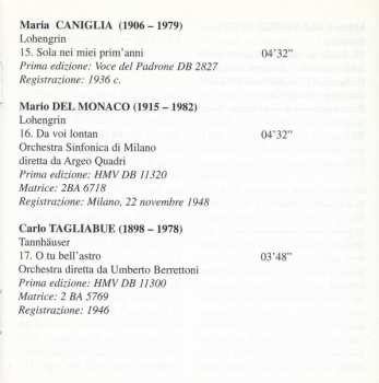 CD Various: Italian Singers Of Wagner (Vol. II) - Recordings From 1925 To 1956