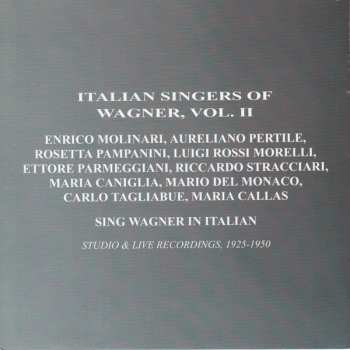 CD Various: Italian Singers Of Wagner (Vol. II) - Recordings From 1925 To 1956