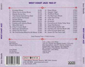 CD Various: West Coast Jazz 1922-27