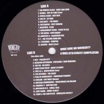 2LP Various: What Have We Wrought? A Mike Atta Benefit Compilation