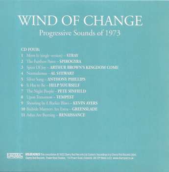 4CD/Box Set Various: Wind Of Change: Progressive Sounds Of 1973