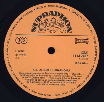 LP Various: XIX. Album Supraphonu