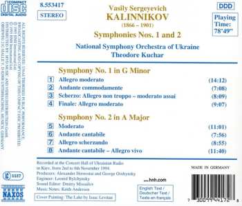 CD National Symphony Orchestra Of Ukraine: Symphonies Nos. 1 And 2