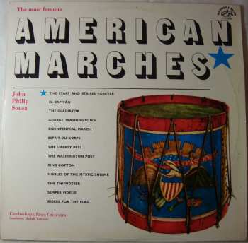 LP Velký Dechový Orchestr Supraphonu: The Most Famous American Marches