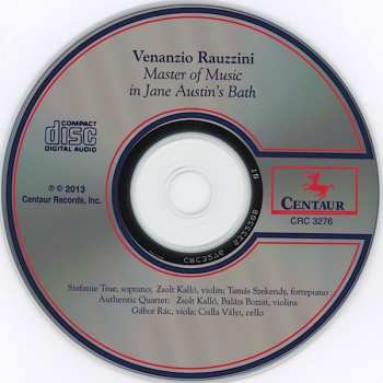 CD Venanzio Rauzzini: Master Of Music In Jane Austin's Bath