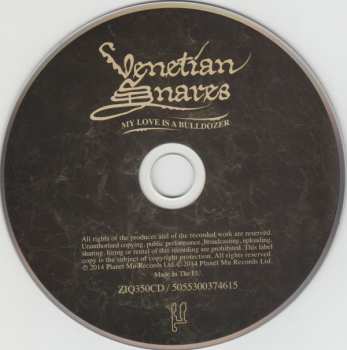 CD Venetian Snares: My Love Is A Bulldozer