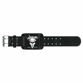 Merch Venom: Leather Bracelet Black Metal