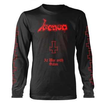 Merch Venom: Long Sleeve T-Shirt At War With Satan (red)