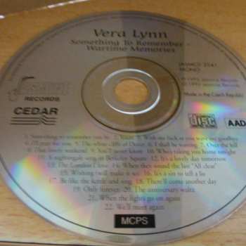 CD Vera Lynn: Something To Remember - Wartime Memories