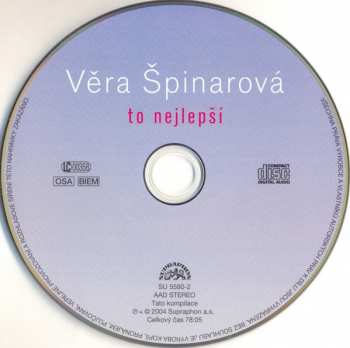 CD Věra Špinarová: To Nejlepší