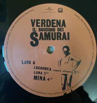 2LP Verdena: Il Suicidio Dei Samurai