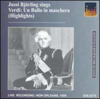 CD Verdi / Berger / Bjorling: Un Ballo In Mascher
