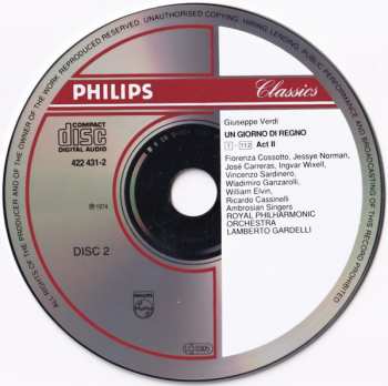 2CD The Royal Philharmonic Orchestra: Un Giorno Di Regno
