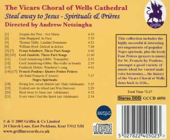 CD Vicars Choral Of Wells Cathedral: Steal Away to Jesus (Spirituals & Prières)