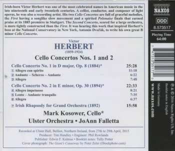 CD Victor Herbert: Cello Concertos Nos. 1 And 2 / Irish Rhapsody