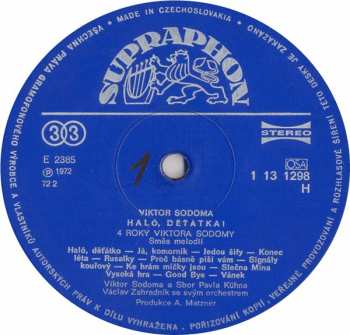 LP Viktor Sodoma: Haló, Děťátka!