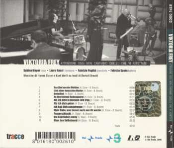 CD Viktoria Frey: Attenzione: Oggi Non Cantiamo Quello Che VI Aspettate