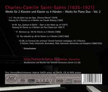 SACD Camille Saint-Saëns: Werke Für Klavierduo, Vol.3