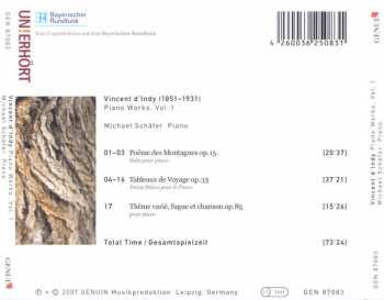 CD Vincent d'Indy: Piano Works Volume 1