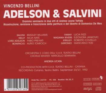 2CD Vincenzo Bellini: Adelson & Salvini DIGI