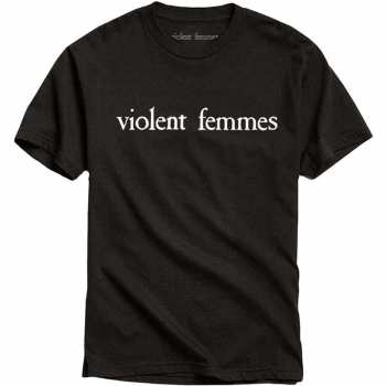 Merch Violent Femmes: T-shirt White Vintage Logo Violent Femmes 