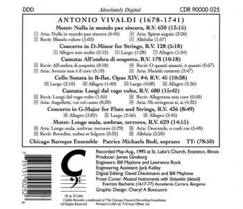 CD Antonio Vivaldi: A Vivaldi Concert (Vocal And Instrumental Works By The Italian Baroque Master)