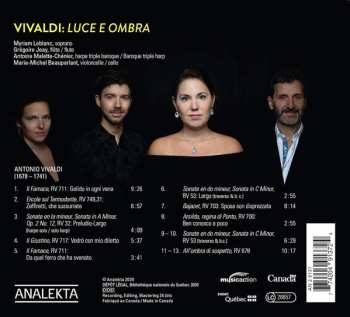 CD Antonio Vivaldi: Luce E Ombra
