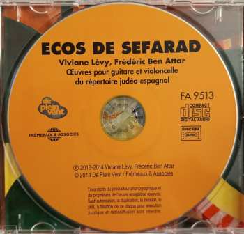 CD Viviane Lévy: Ecos De Sefarad